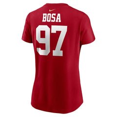 San Francisco 49ers Nike Nick Bosa  Women's Player Name & Number T-Shirt