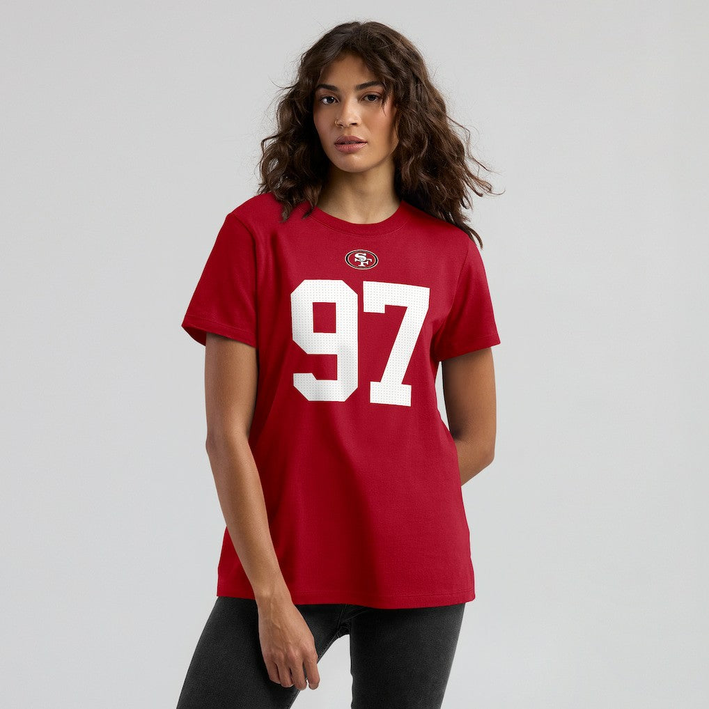 San Francisco 49ers Nike Nick Bosa  Women's Player Name & Number T-Shirt