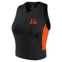 Cincinnati Bengals Fanatics Women's Studio Fitted Gym Tank Top