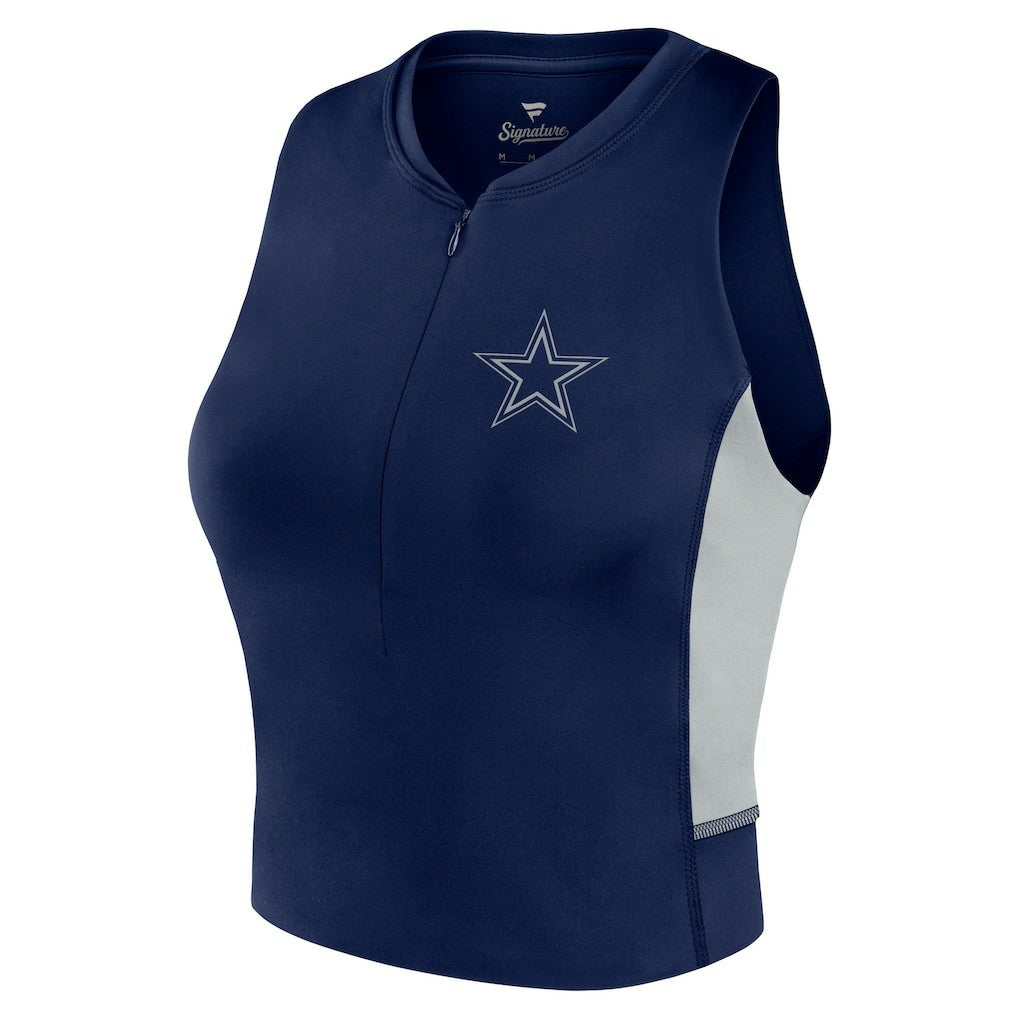 Dallas Cowboys Fanatics Women's Studio Fitted Gym Tank Top