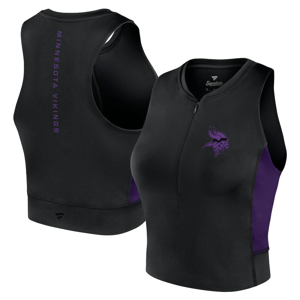 Minnesota Vikings Fanatics Women's Studio Fitted Gym Tank Top