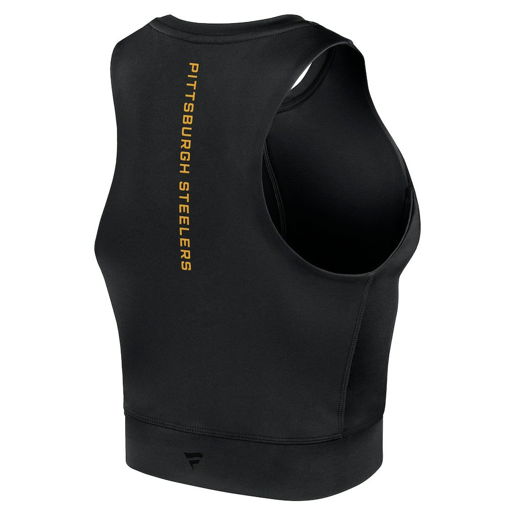 Pittsburgh Steelers Fanatics Women's Studio Fitted Gym Tank Top