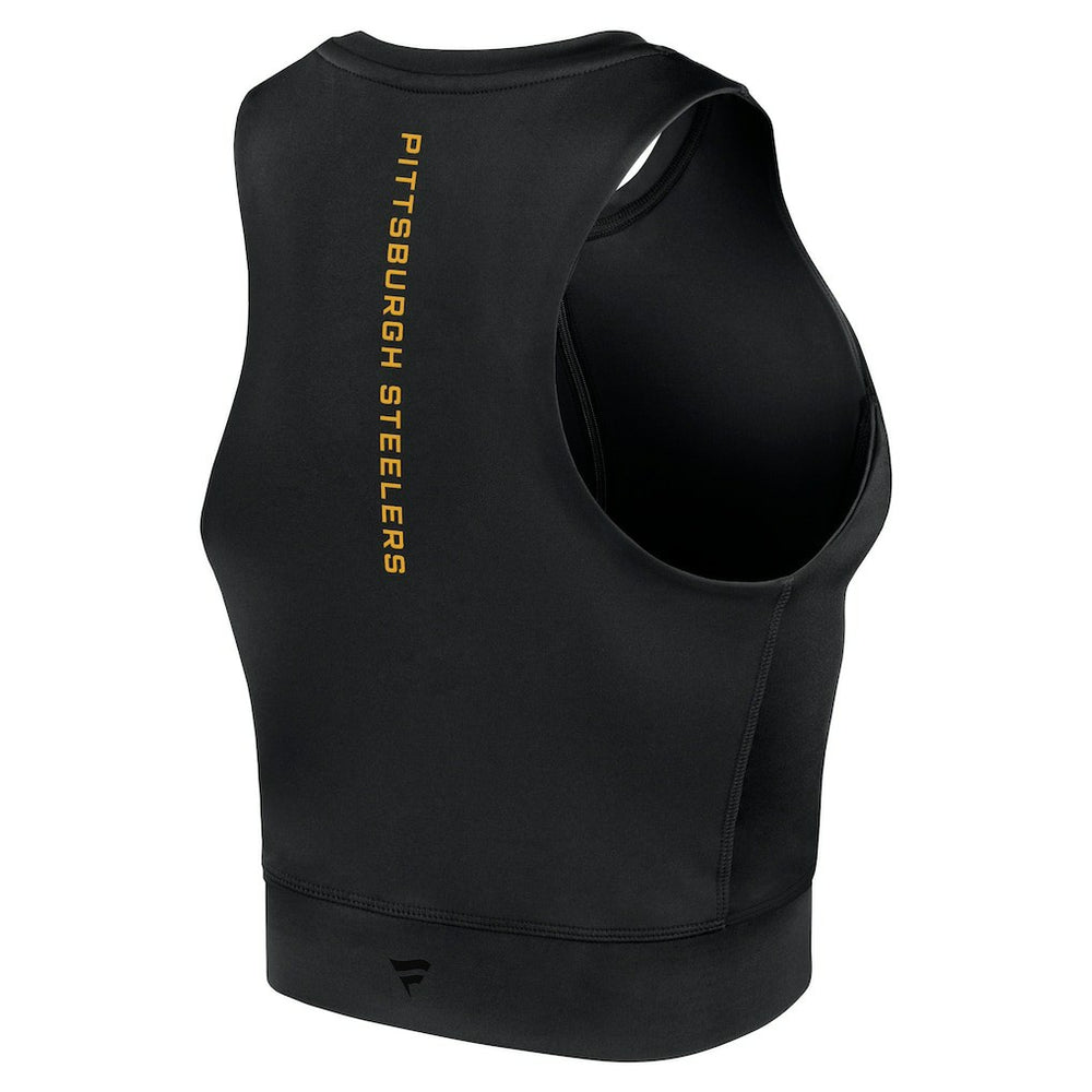 Pittsburgh Steelers Fanatics Women's Studio Fitted Gym Tank Top