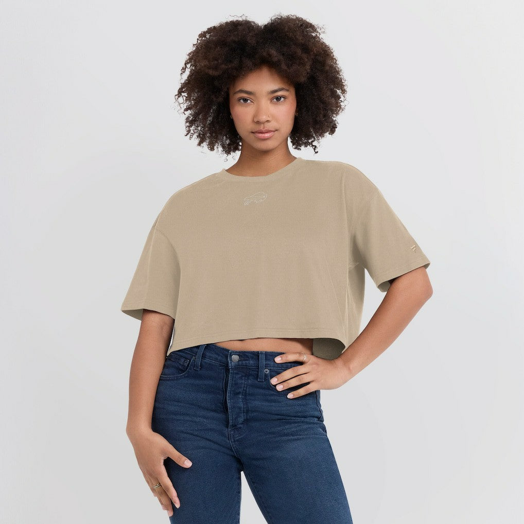 Buffalo Bills Fanatics Women's Elements Super Soft Boxy Cropped T-Shirt