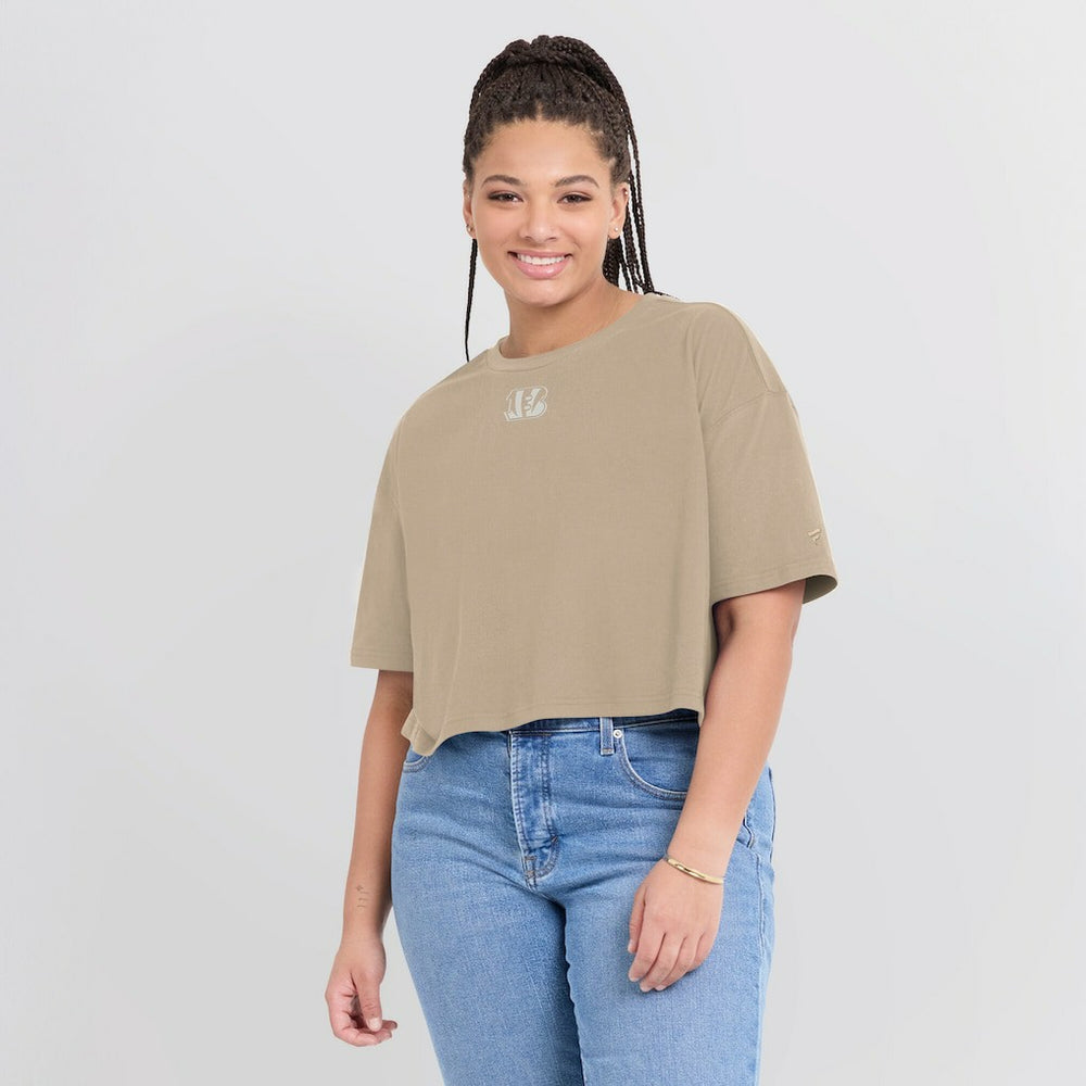 Cincinnati Bengals Fanatics Women's Elements Super Soft Boxy Cropped T-Shirt
