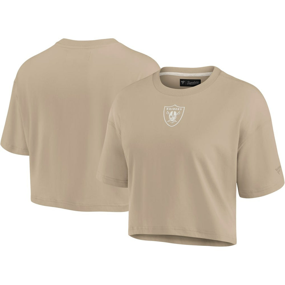 Las Vegas Raiders Fanatics Women's Elements Super Soft Boxy Cropped T-Shirt