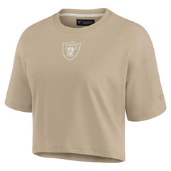 Las Vegas Raiders Fanatics Women's Elements Super Soft Boxy Cropped T-Shirt