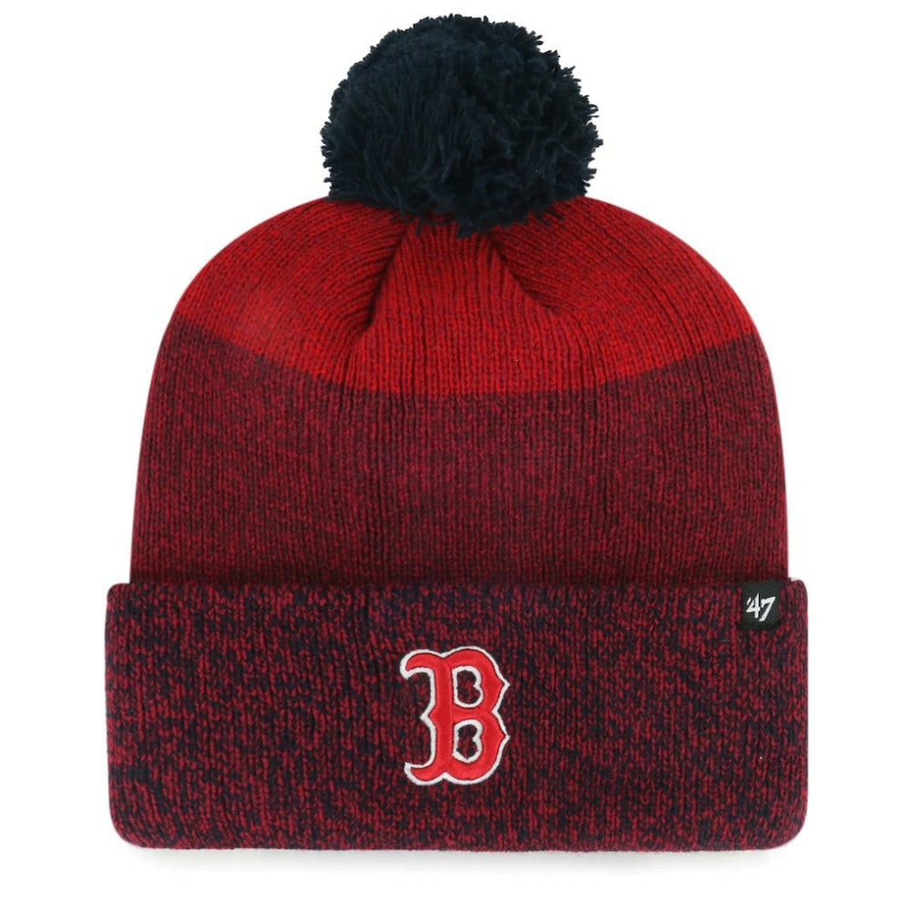 Boston Red Sox '47 Darkfreeze Cuffed Knit Hat with Pom | MLB Online