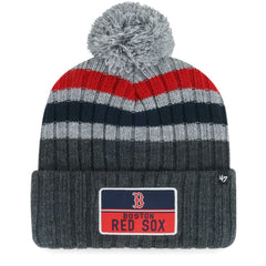 Boston Red Sox '47 Stack Cuffed Knit Hat with Pom | MLB Near me