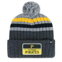 Pittsburgh Pirates '47 Stack Cuffed Knit Hat with Pom | MLB Discount