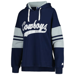 Dallas Cowboys  Starter Women's Bump And Run Long Sleeve Hoodie T-Shirt