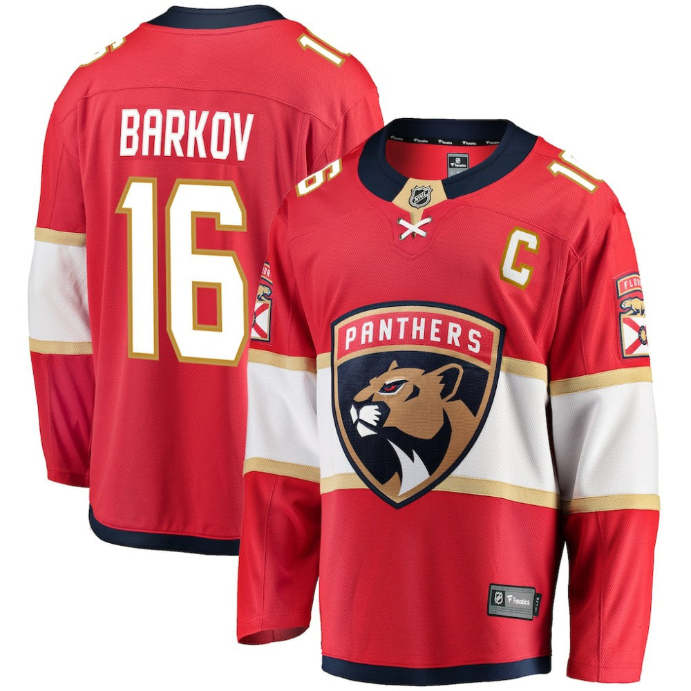 Aleksander Barkov Florida Panthers Fanatics Captain Patch Home Breakaway Jersey Sale