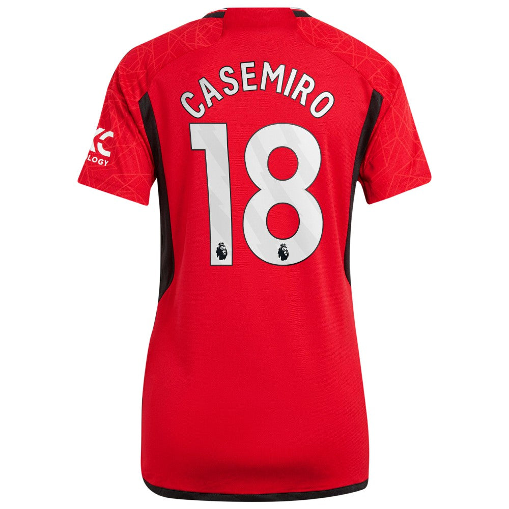 Casemiro Manchester United Women's 2023/24 Home Replica Player Jersey Red - Adidas