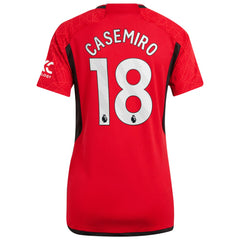 Casemiro Manchester United Women's 2023/24 Home Replica Player Jersey Red - Adidas