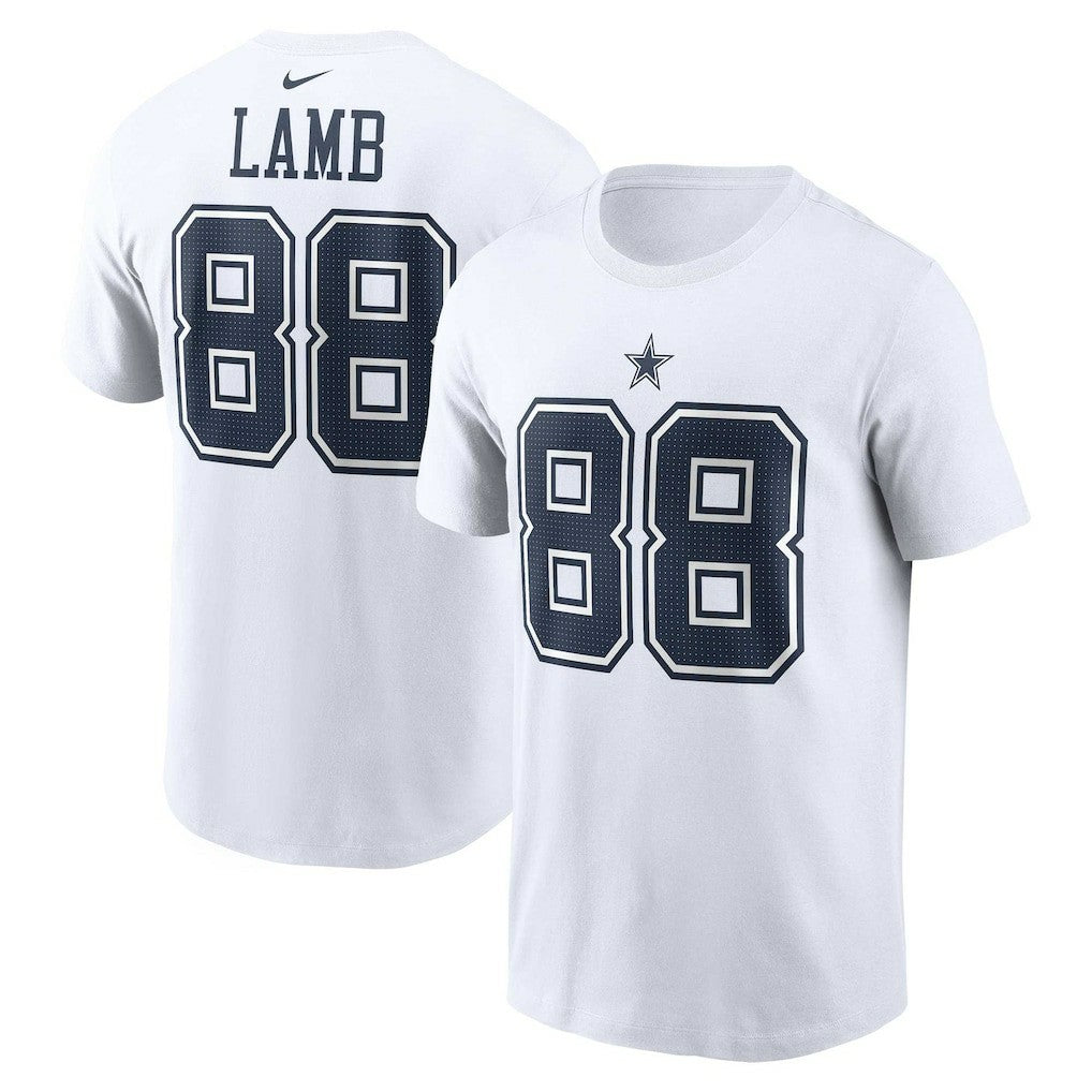 Dallas Cowboys Nike CeeDee Lamb  Player Name & Number T-Shirt