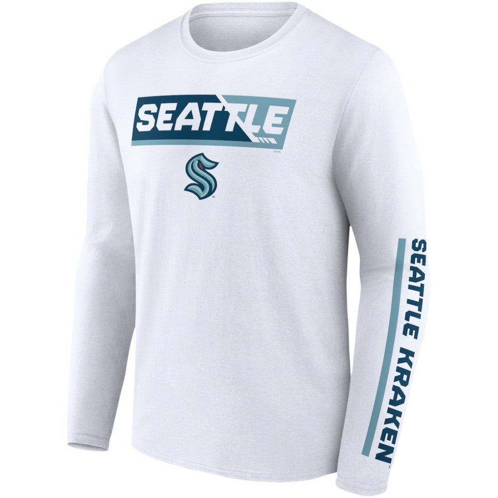 Seattle Kraken Fanatics Breakaway Combo Long Sleeve T-Shirt Outlet
