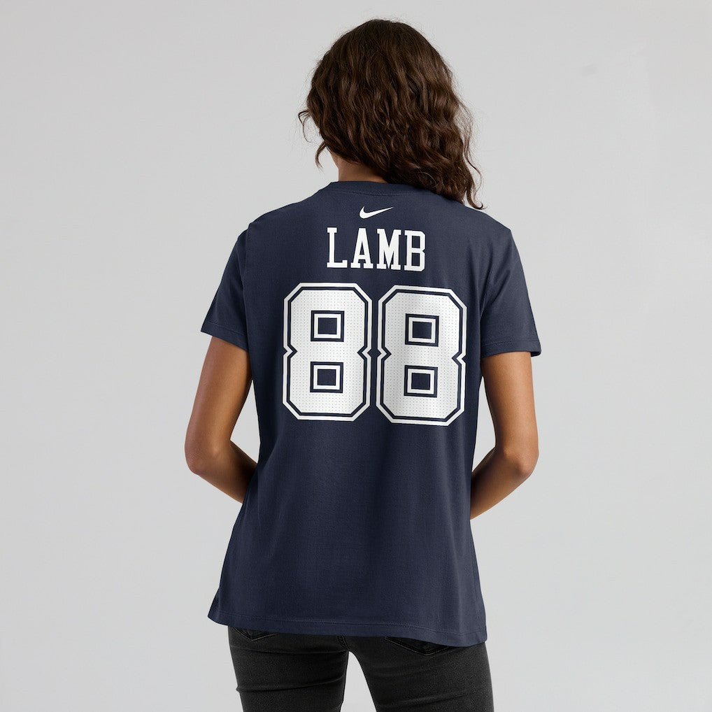 Dallas Cowboys Nike CeeDee Lamb  Women's Player Name & Number T-Shirt