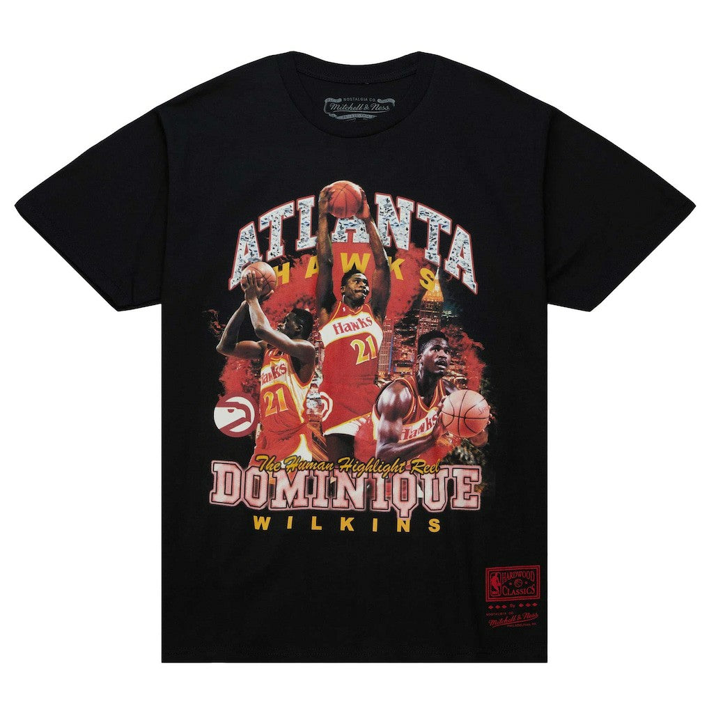Dominique Wilkins Atlanta Hawks Hardwood Classics Bling Concert Player T-Shirt Online