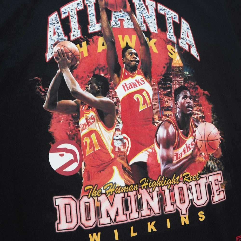 Dominique Wilkins Atlanta Hawks Hardwood Classics Bling Concert Player T-Shirt Online