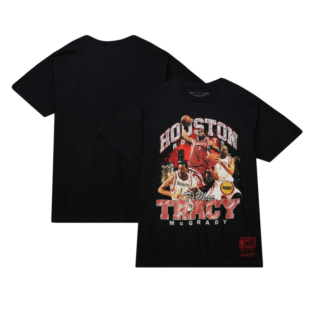 Tracy McGrady Houston Rockets Hardwood Classics Bling Concert Player T-Shirt sale Outlet
