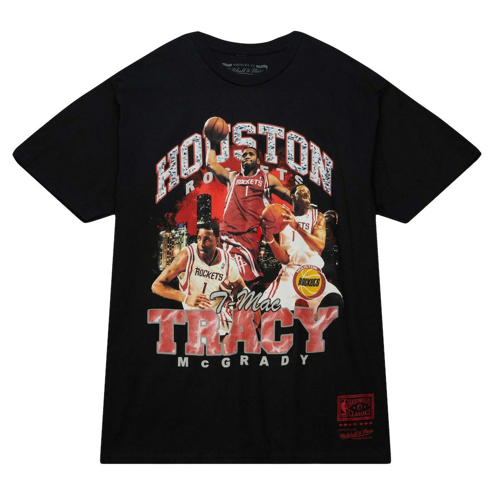 Tracy McGrady Houston Rockets Hardwood Classics Bling Concert Player T-Shirt sale Outlet