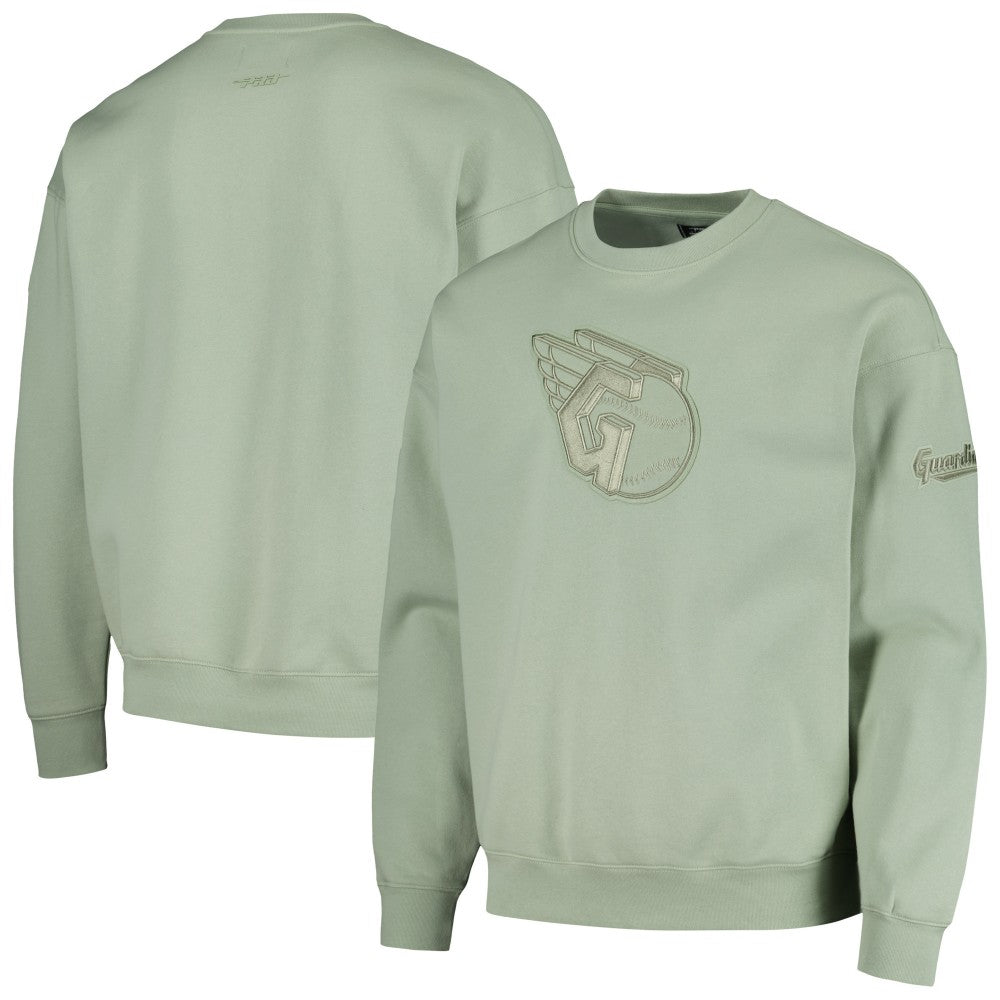 Cleveland Guardians Pro Standard Neutral Drop Shoulder Pullover Sweatshirt | MLB Online