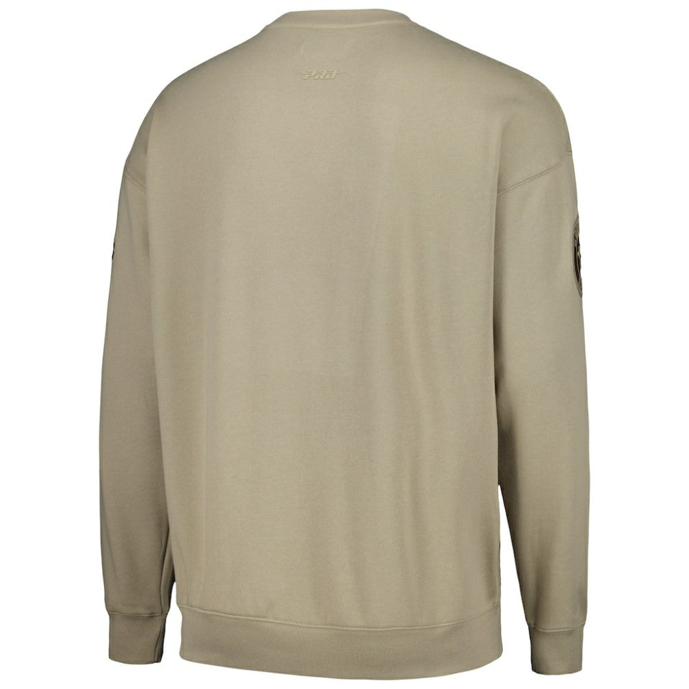 Houston Astros Pro Standard Neutral Drop Shoulder Pullover Sweatshirt | MLB On Sale