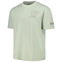 Miami Marlins Pro Standard Oversized Neutral CJ Dropped Shoulders T-Shirt | MLB On Sale