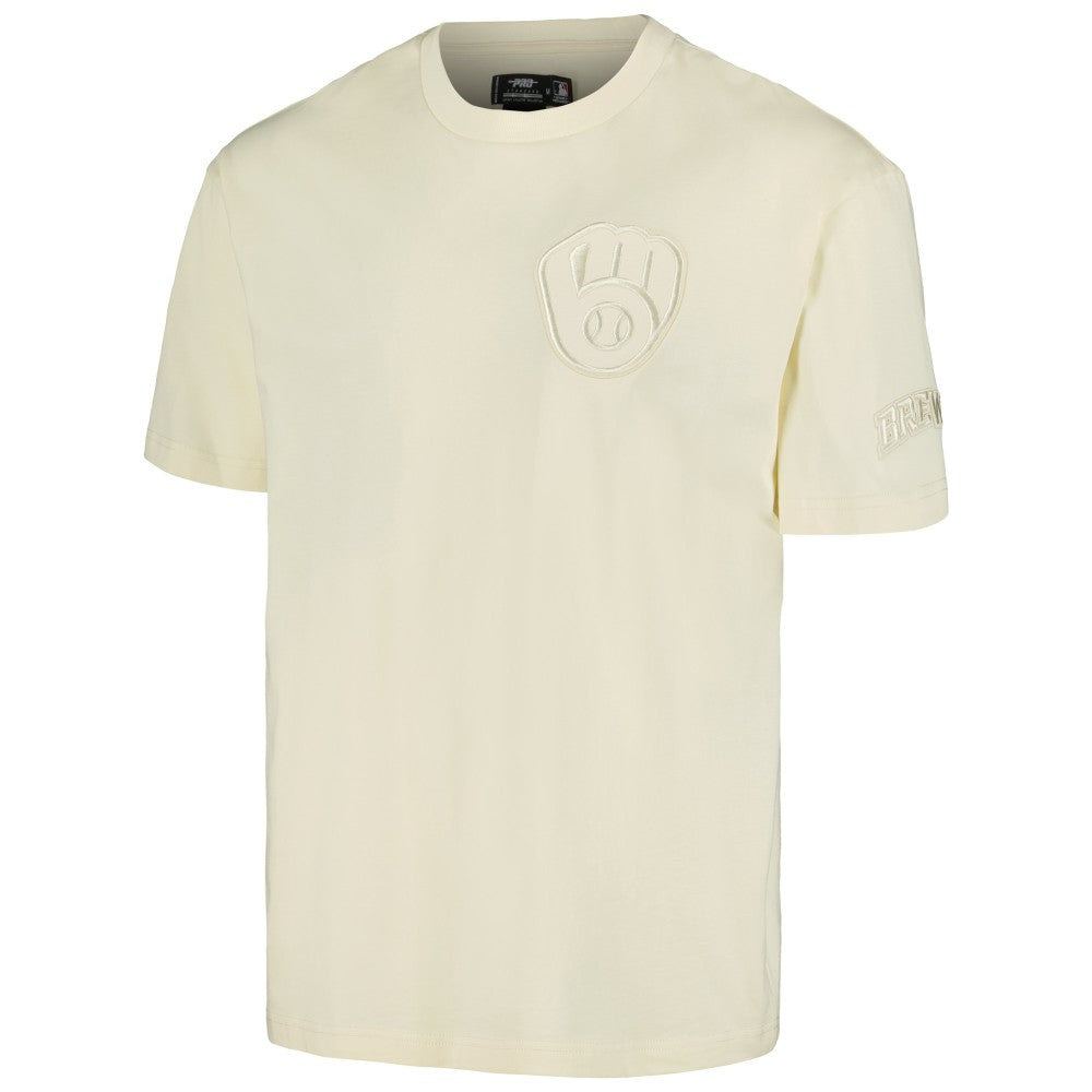 Milwaukee Brewers Pro Standard Oversized Neutral CJ Dropped Shoulders T-Shirt | MLB Outlet