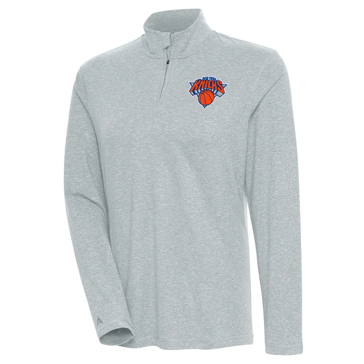 New York Knicks Antigua Women's Confront Quarter-Zip Pullover Top On Sale