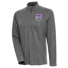 Sacramento Kings Antigua Women's Confront Quarter-Zip Pullover Top Online