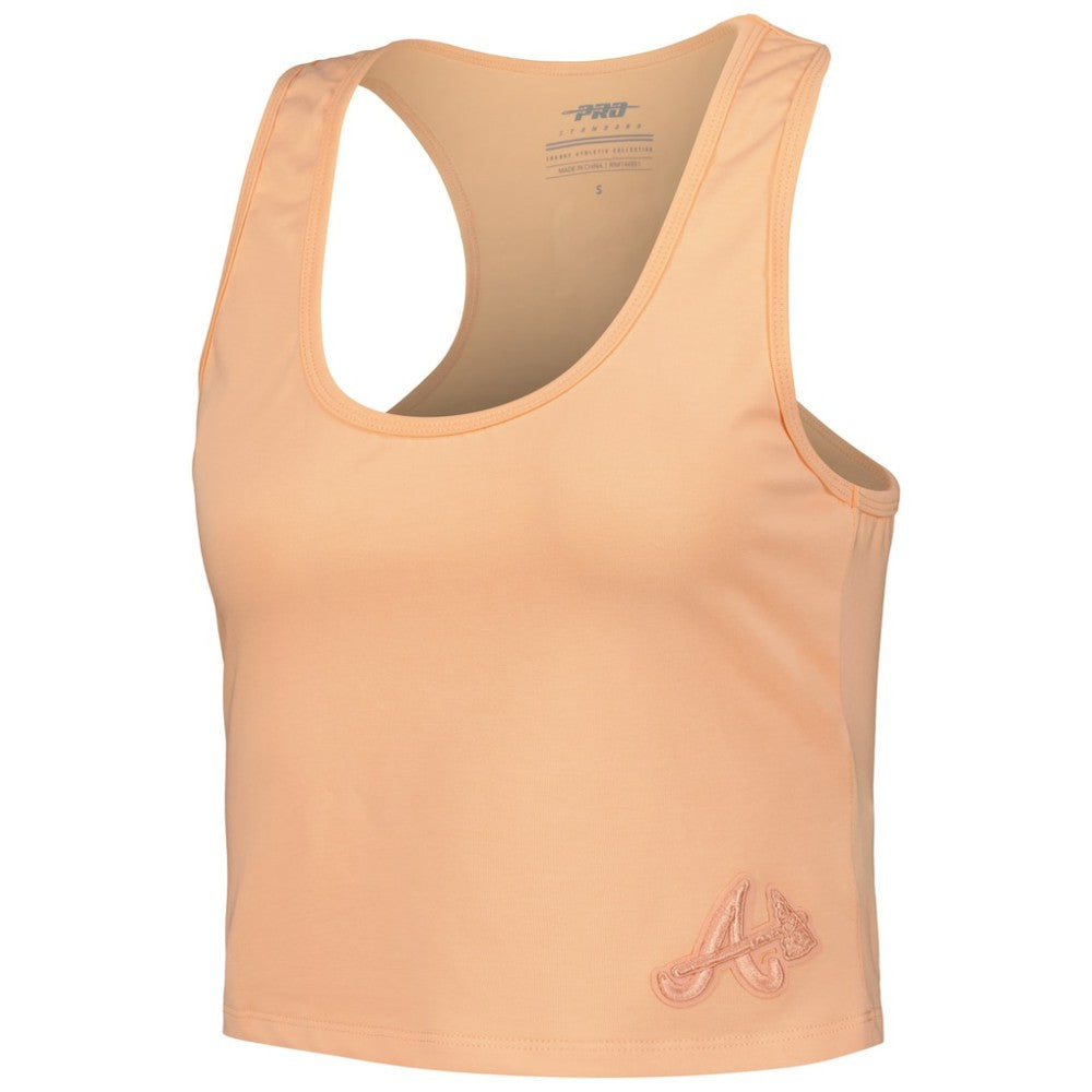 Atlanta Braves Pro Standard Women's Neutral Fitted Racerback Tank Top | MLB On Sale