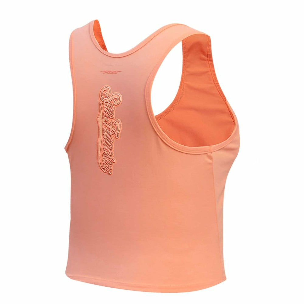 San Francisco Giants Pro Standard Women's Neutral Fitted Racerback Tank Top | MLB US