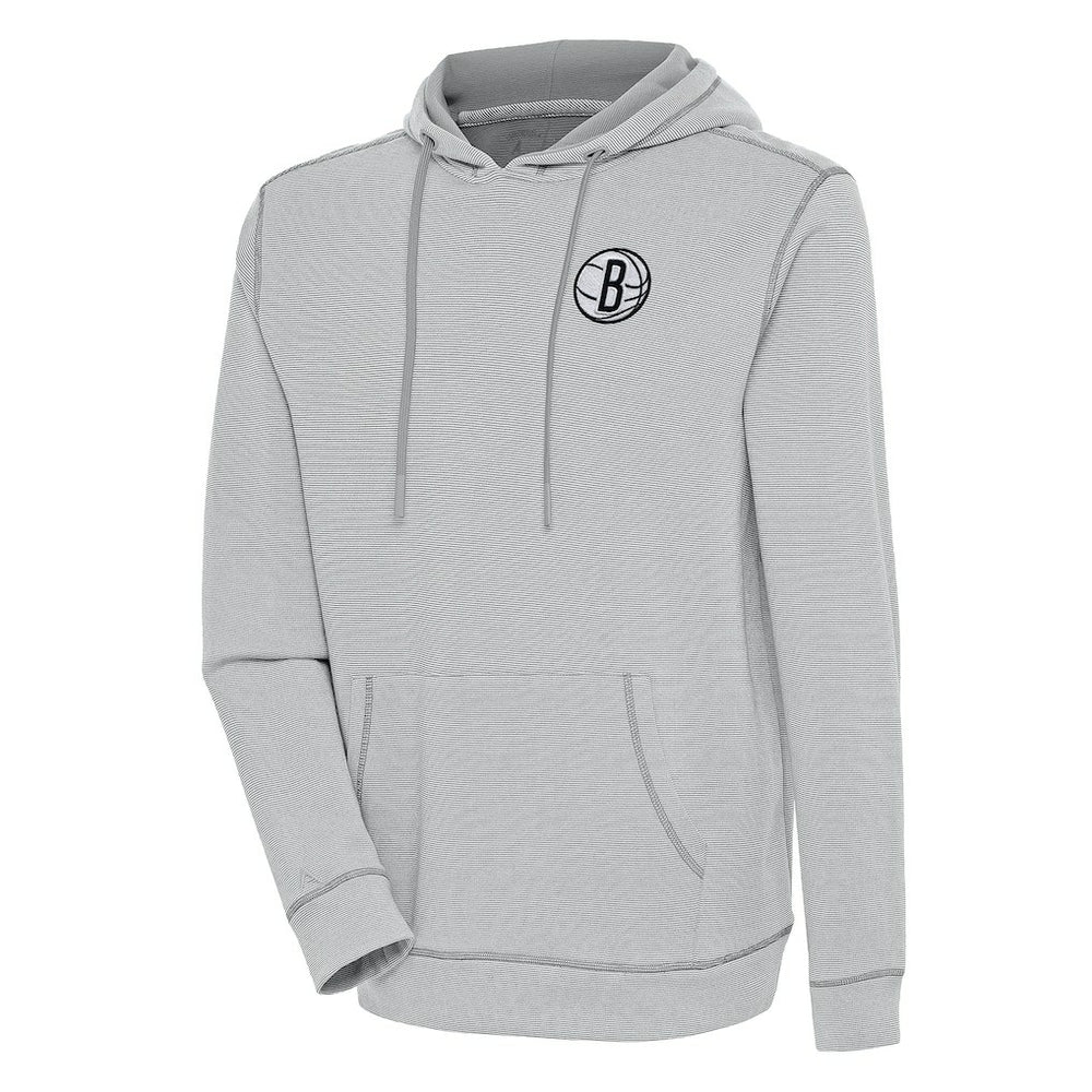 Brooklyn Nets Antigua Axe Bunker Tri-Blend Pullover Hoodie Online