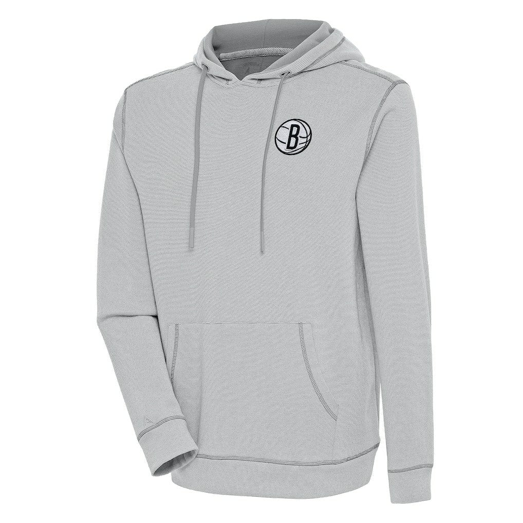 Brooklyn Nets Antigua Axe Bunker Tri-Blend Pullover Hoodie Online