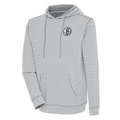 Brooklyn Nets Antigua Axe Bunker Tri-Blend Pullover Hoodie Online