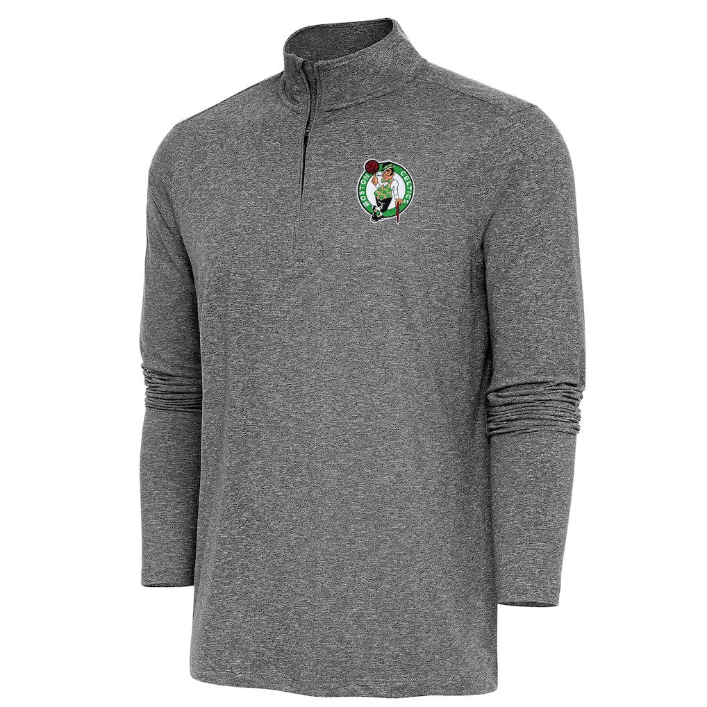 Boston Celtics Antigua Hunk Quarter-Zip Pullover Top Discount
