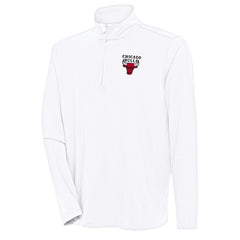 Chicago Bulls Antigua Hunk Quarter-Zip Pullover Top Online