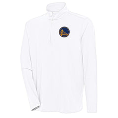 Golden State Warriors Antigua Hunk Quarter-Zip Pullover Top sale On Sale