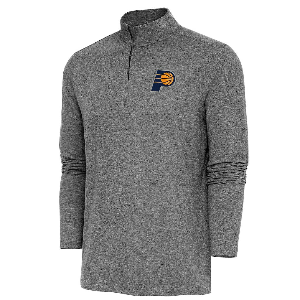 Indiana Pacers Antigua Hunk Quarter-Zip Pullover Top New