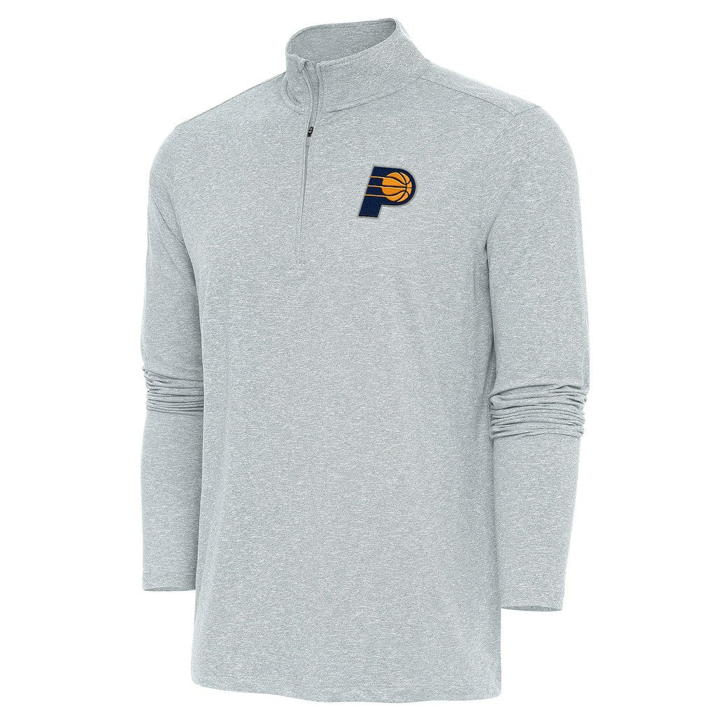 Indiana Pacers Antigua Hunk Quarter-Zip Pullover Top New