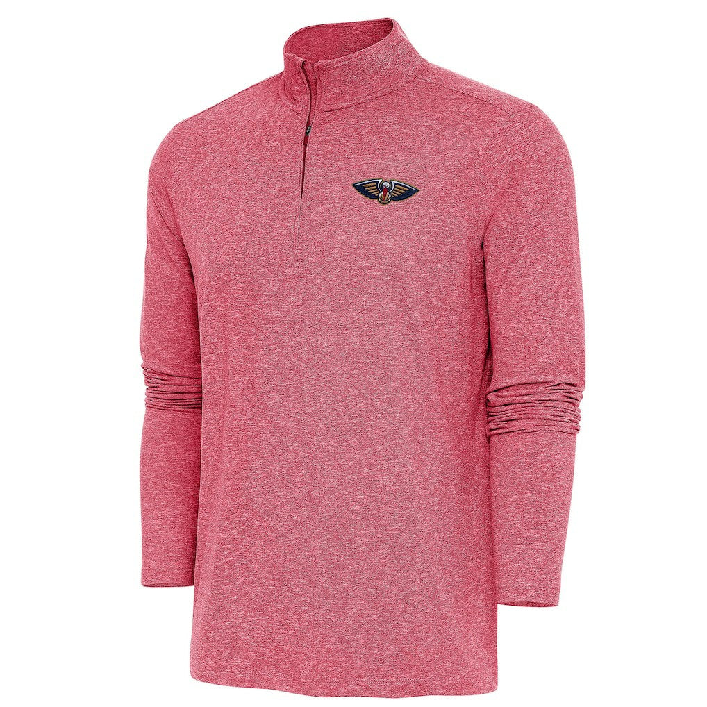 New Orleans Pelicans Antigua Hunk Quarter-Zip Pullover Top Discount