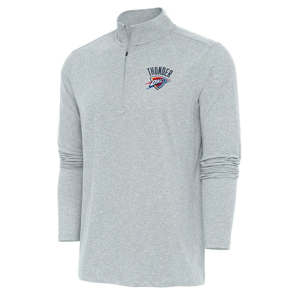 Oklahoma City Thunder Antigua Hunk Quarter-Zip Pullover Top For Sale