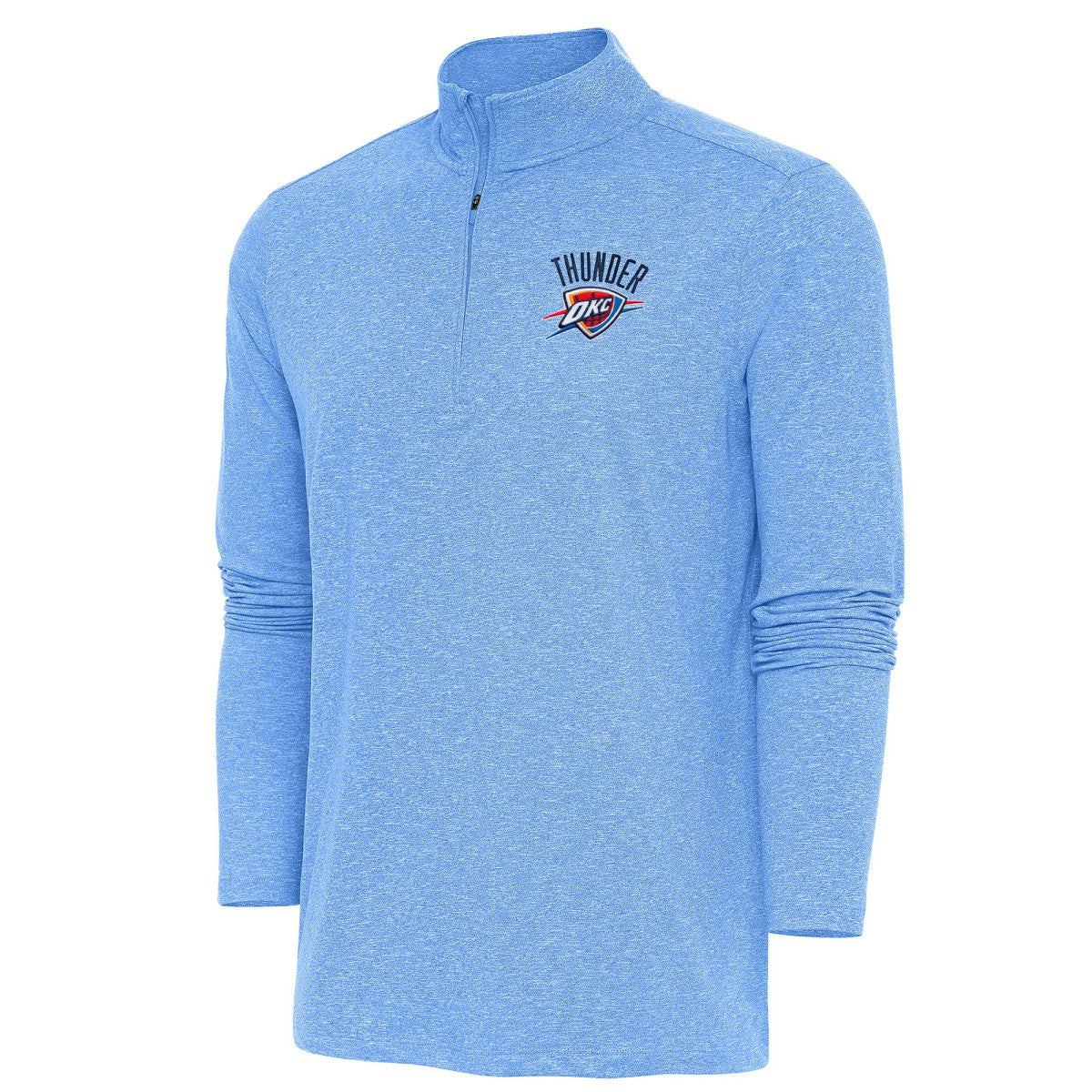 Oklahoma City Thunder Antigua Hunk Quarter-Zip Pullover Top On Sale