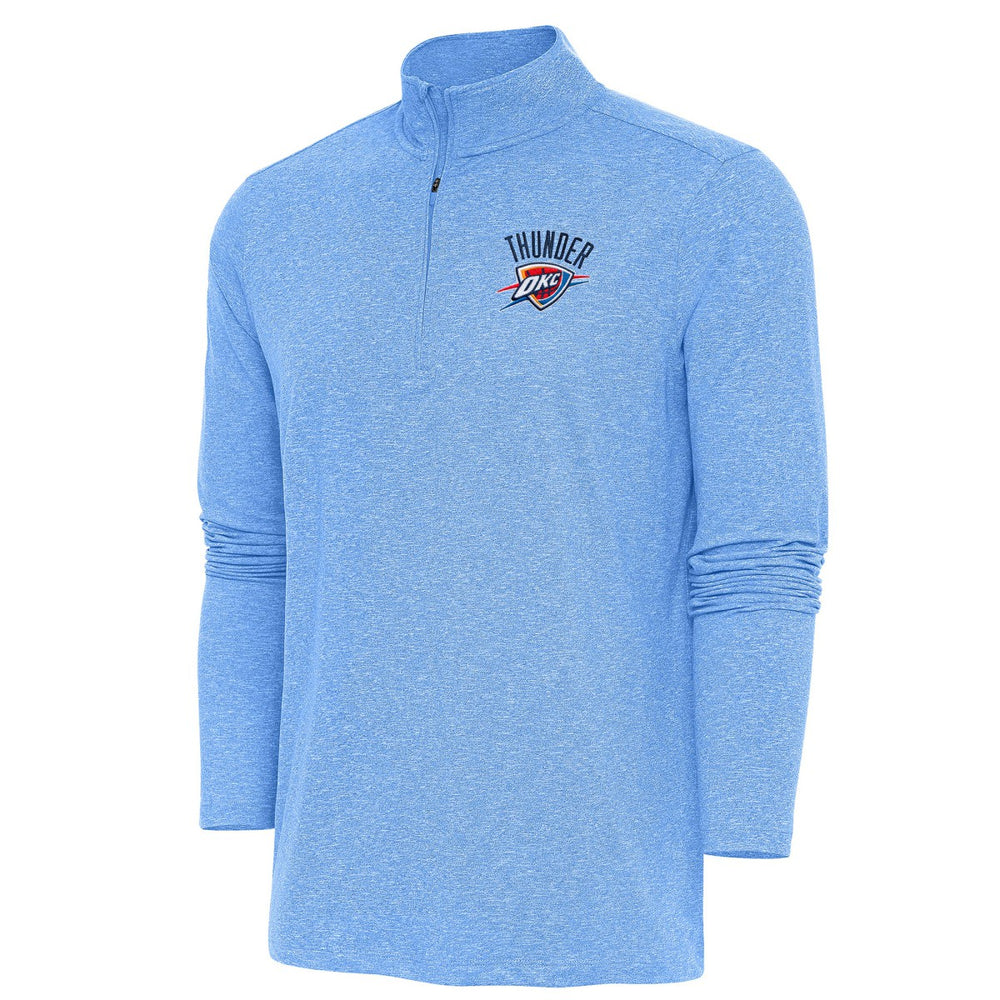 Oklahoma City Thunder Antigua Hunk Quarter-Zip Pullover Top On Sale