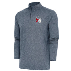 Philadelphia 76ers Antigua Hunk Quarter-Zip Pullover Top Outlet