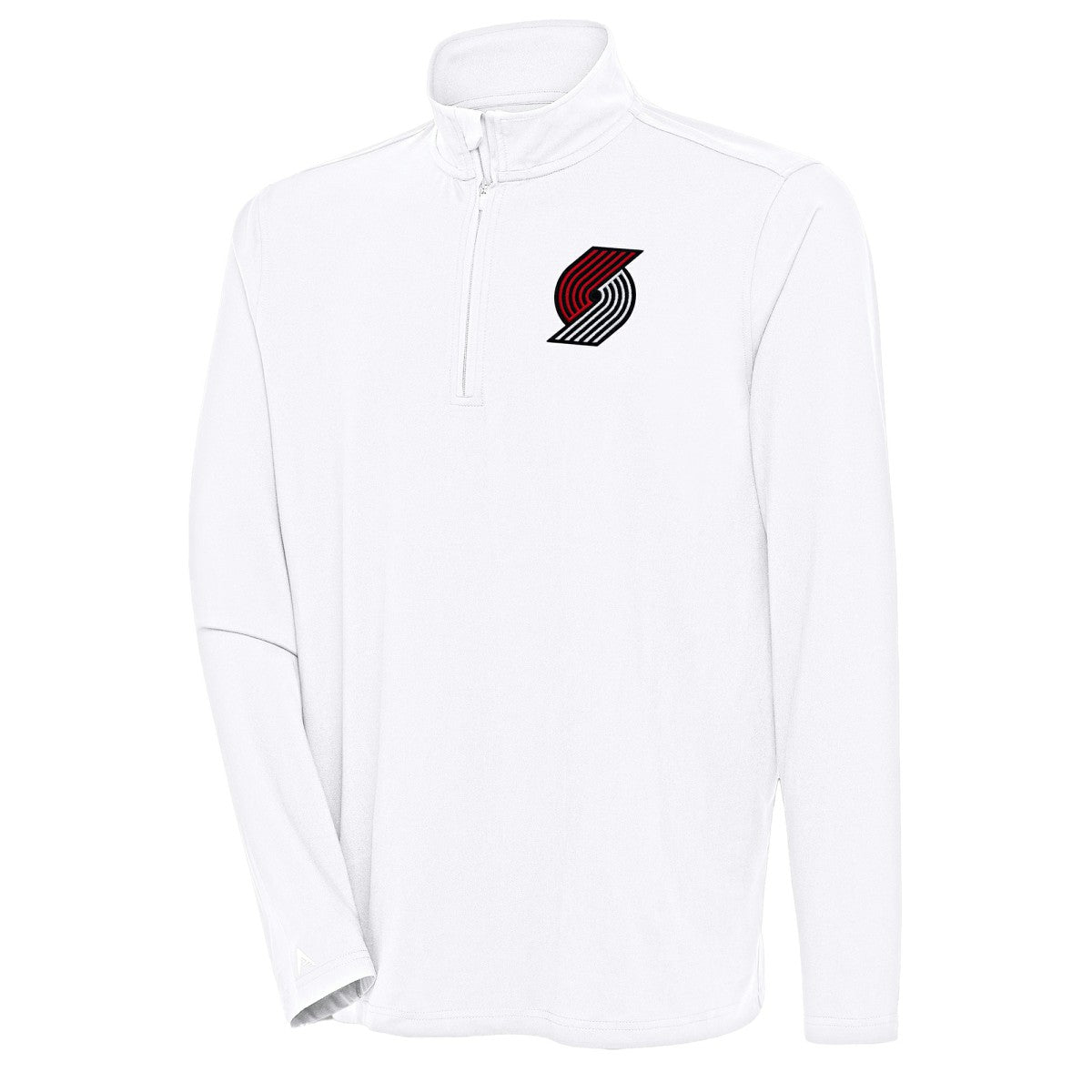 Portland Trail Blazers Antigua Hunk Quarter-Zip Pullover Top Outlet