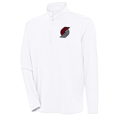 Portland Trail Blazers Antigua Hunk Quarter-Zip Pullover Top Outlet