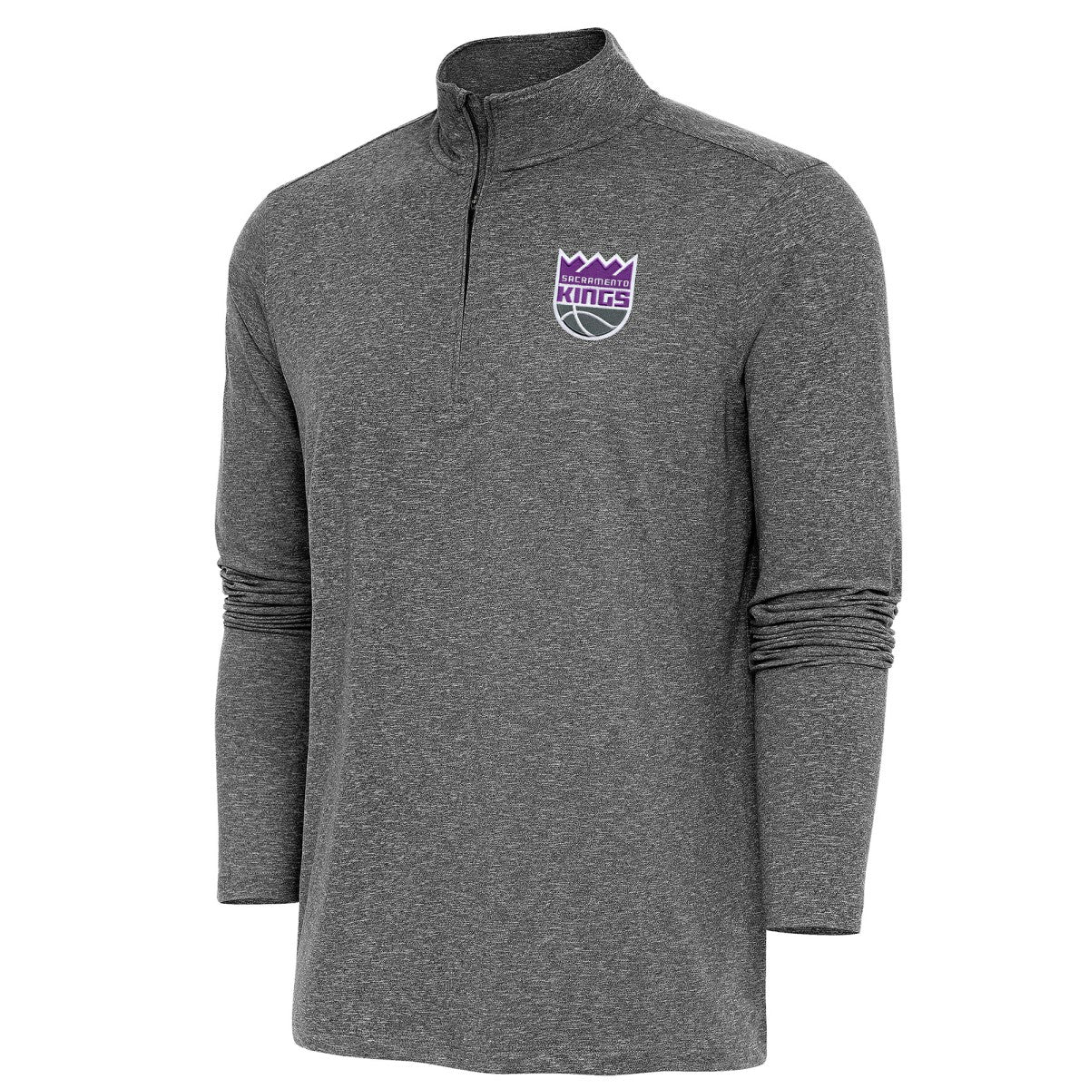 Sacramento Kings Antigua Hunk Quarter-Zip Pullover Top New