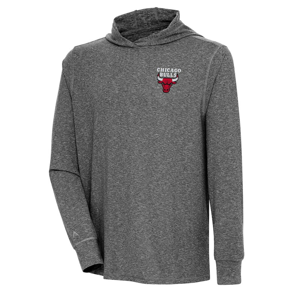 Chicago Bulls Antigua Saga Long Sleeve Hoodie T-Shirt For Sale
